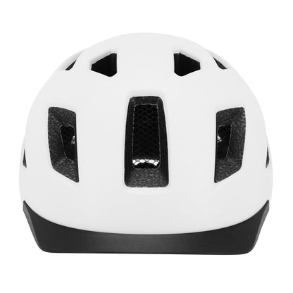 Casque vélo adulte Gist urbain smart blanc in-mold avec éclairage arrière