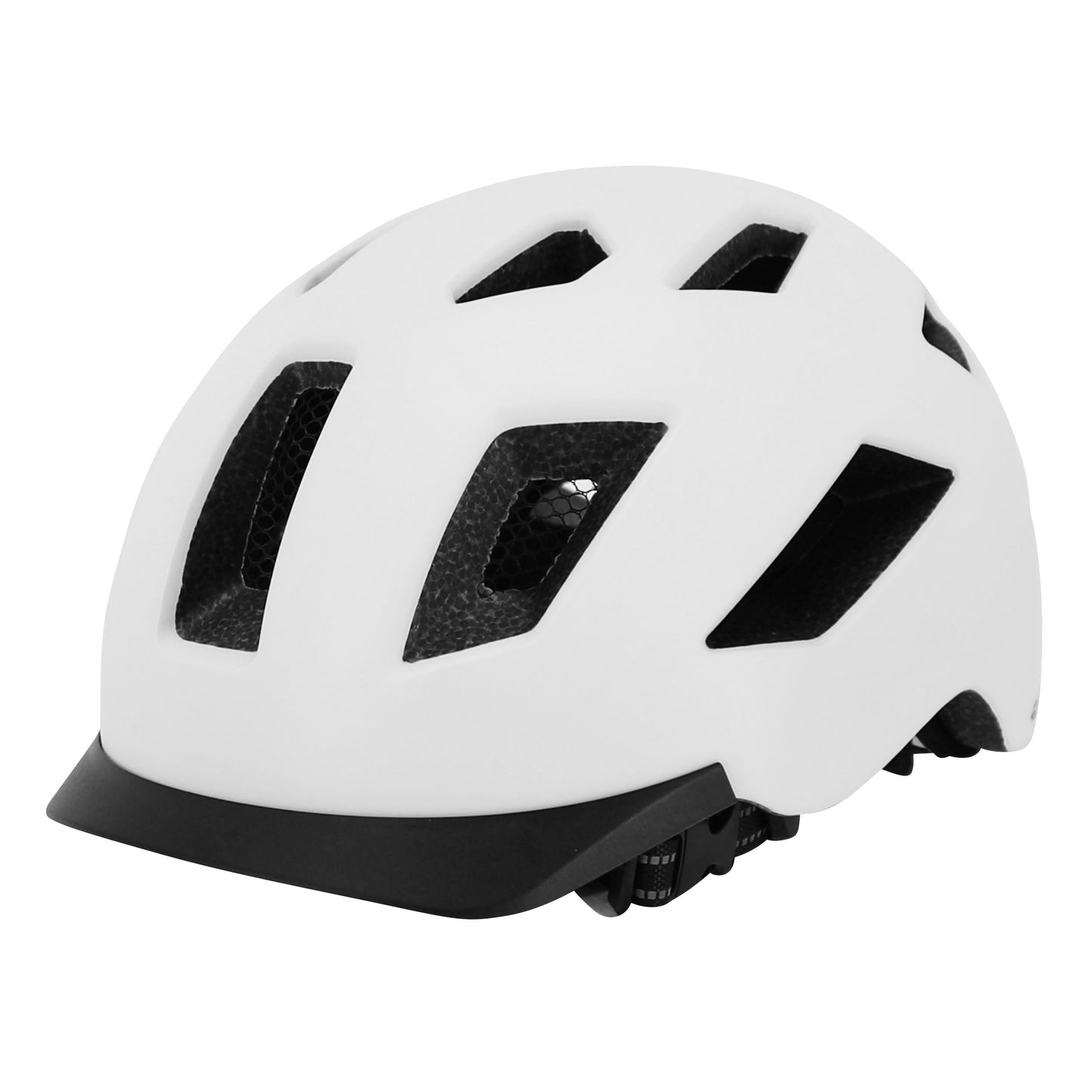 Casque vélo adulte Gist urbain smart blanc in-mold avec éclairage arrière
