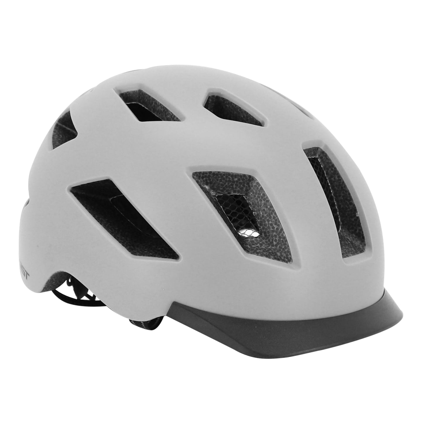 Adult Gist Urban Smart Grey In-Mold Bike Helmet with Rear Light