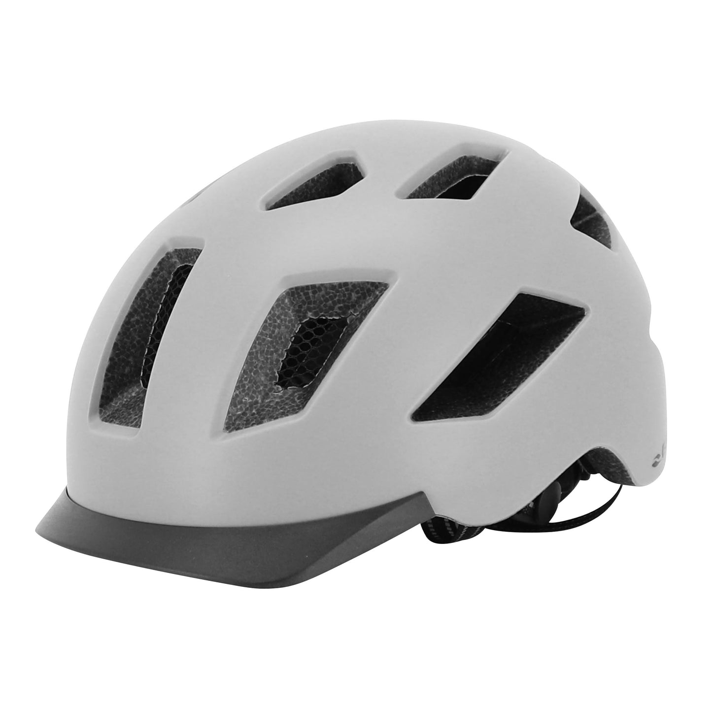 Adult Gist Urban Smart Grey In-Mold Bike Helmet with Rear Light