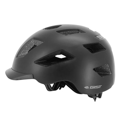 Casque vélo adulte Gist urbain smart noir in-mold avec éclairage arrière