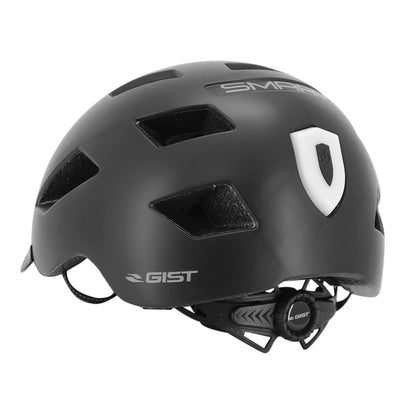 Casque vélo adulte Gist urbain smart noir in-mold avec éclairage arrière