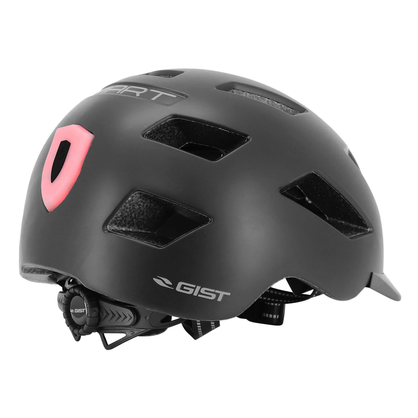 Casque vélo adulte Gist urbain smart noir in-mold avec éclairage arrière