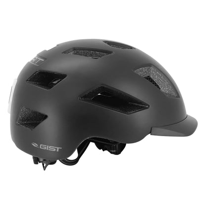 Casque vélo adulte Gist urbain smart noir in-mold avec éclairage arrière