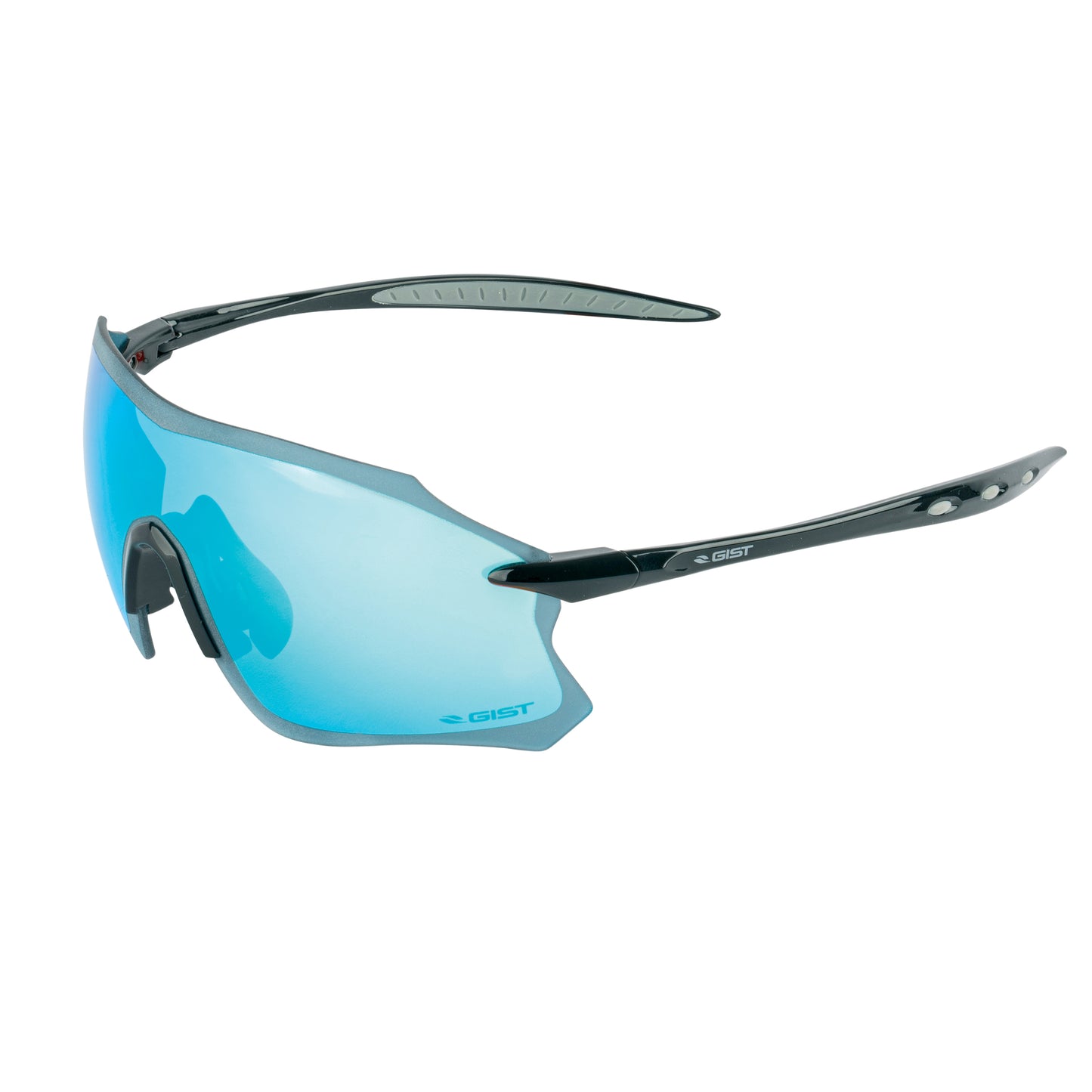 Adult cycling glasses Gist Pack black blue mirror