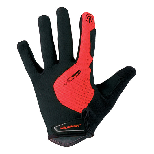 Gants vélo VTT long Gist Hero Gel rouge tactile