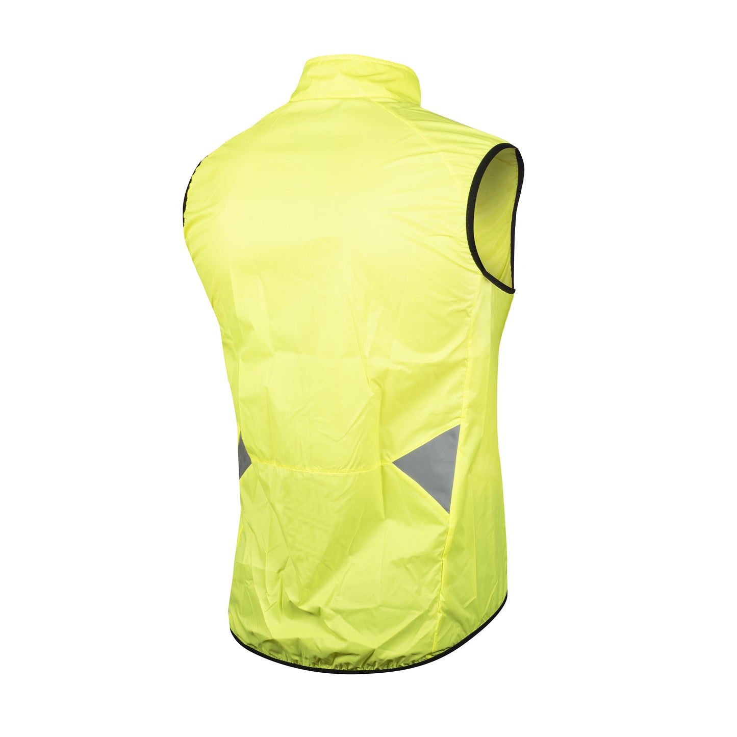 Veste vélo coupe-vent Gist sans manche jaune fluo