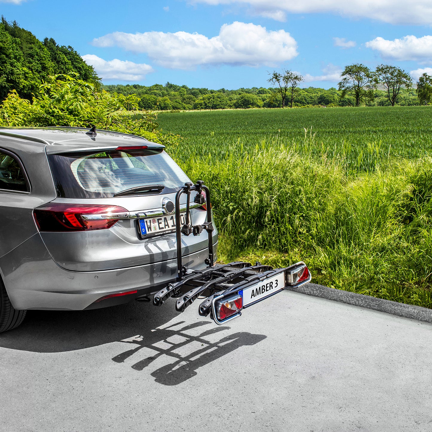 Eufab Amber 3-Bike Platform Tow Bar Bike Rack