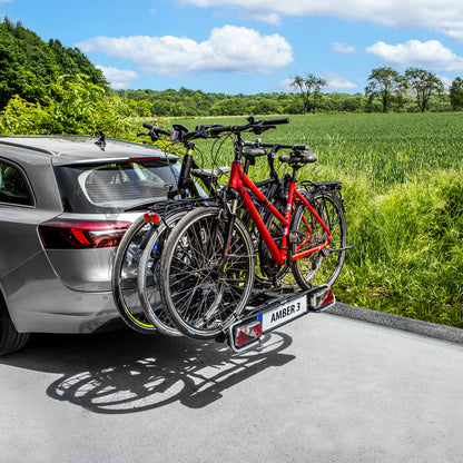 Eufab Amber 3-Bike Platform Tow Bar Bike Rack