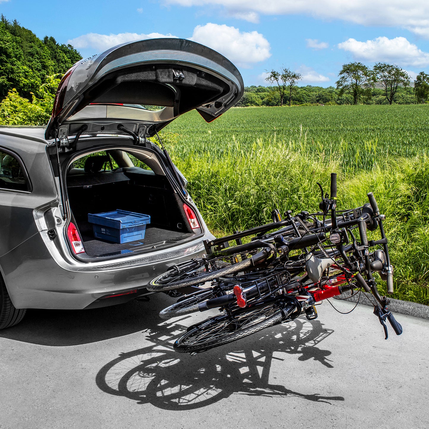 Eufab Amber 3-Bike Platform Tow Bar Bike Rack