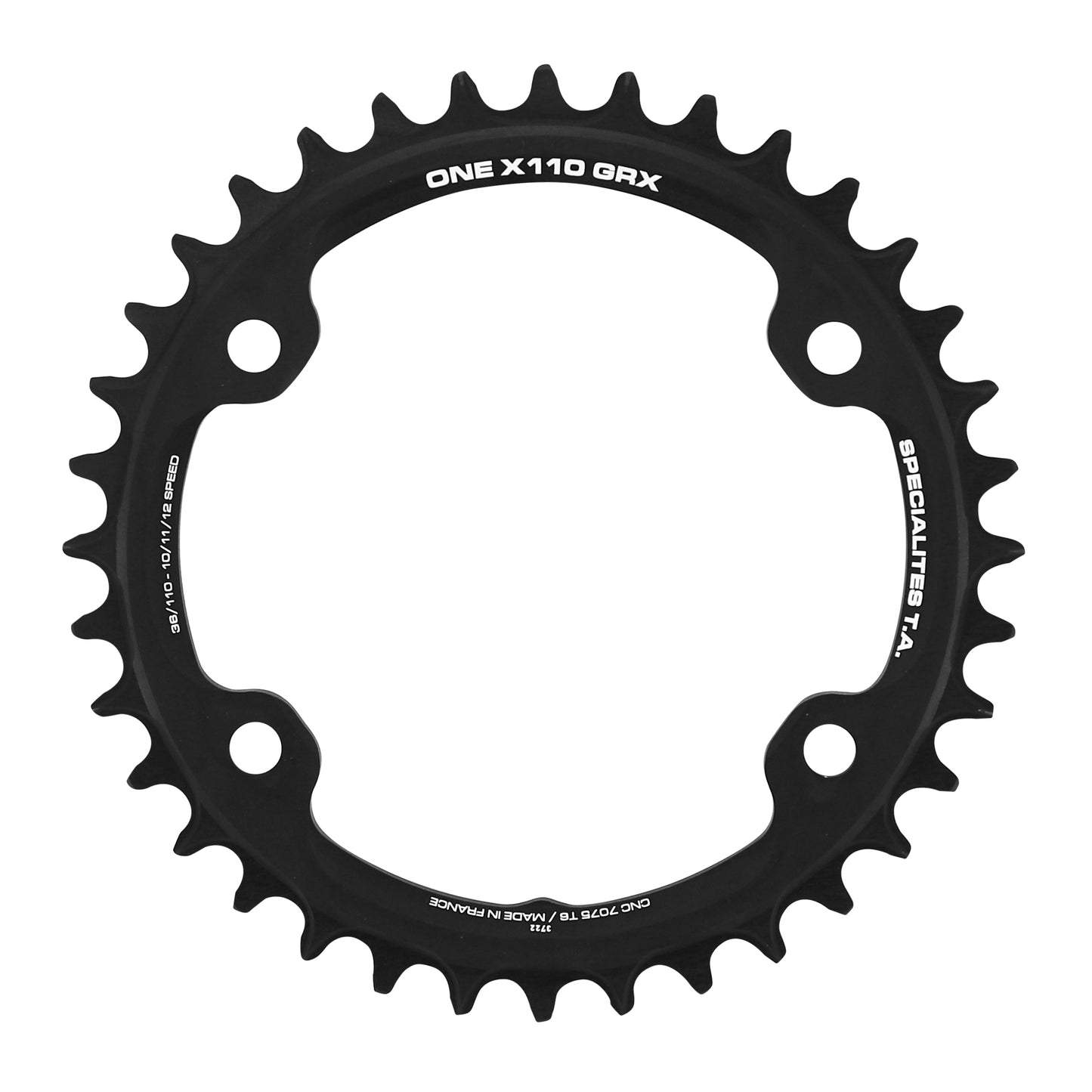 Plateau gravel TA X110 One 4 bras pour Shimano GRX RX600-810 36D