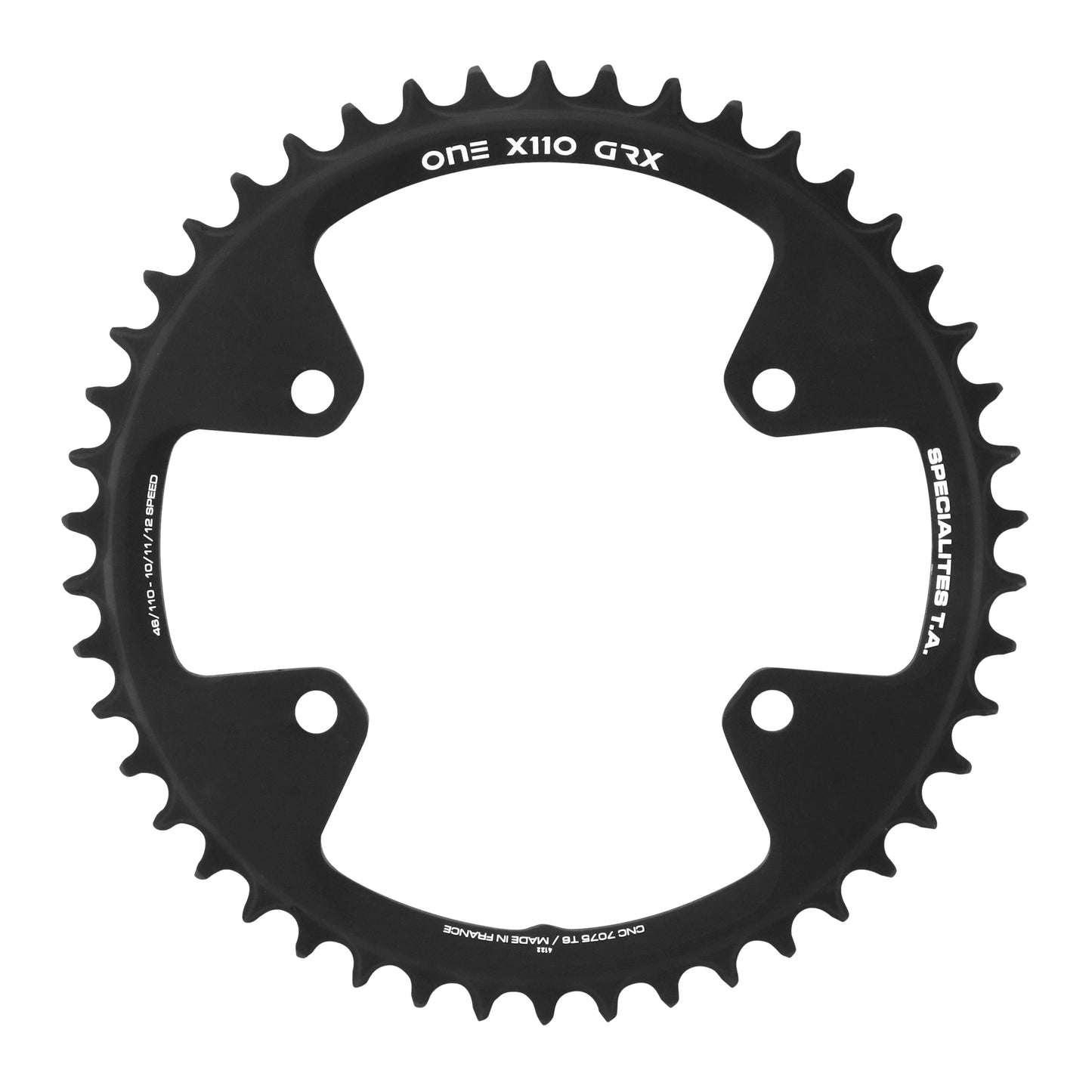 Gravel chainring TA X110 One 4-bolt for Shimano GRX RX600-810 46T
