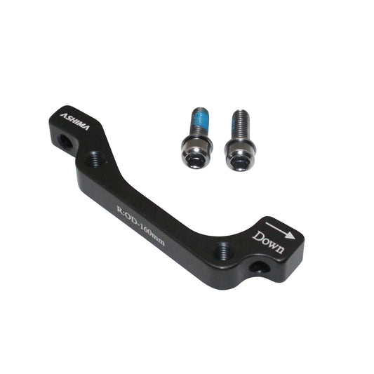 Adaptateur frein à disque VTT arrière Brakco disque 160mm étrier post-mount sur cadre international Noir