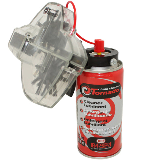 Nettoyeur / outil de lavage chaîne vélo tornado avec aérosol