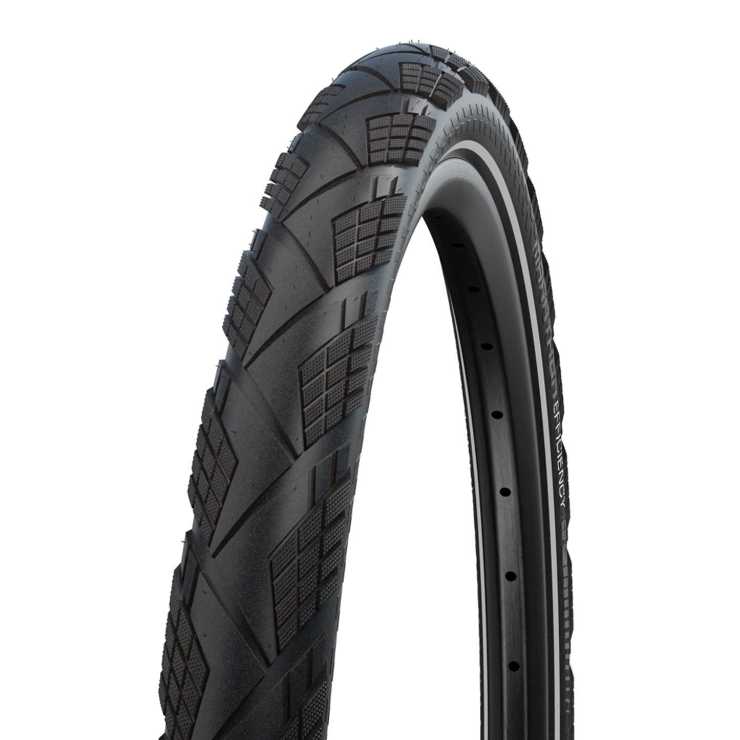 Pneu VTC - VAE Urbain 29 X 2.00 Schwalbe Marathon Efficiency Addix Noir TS (50-622) Renfort V-Guard flanc Reflex Homologué VAE e50