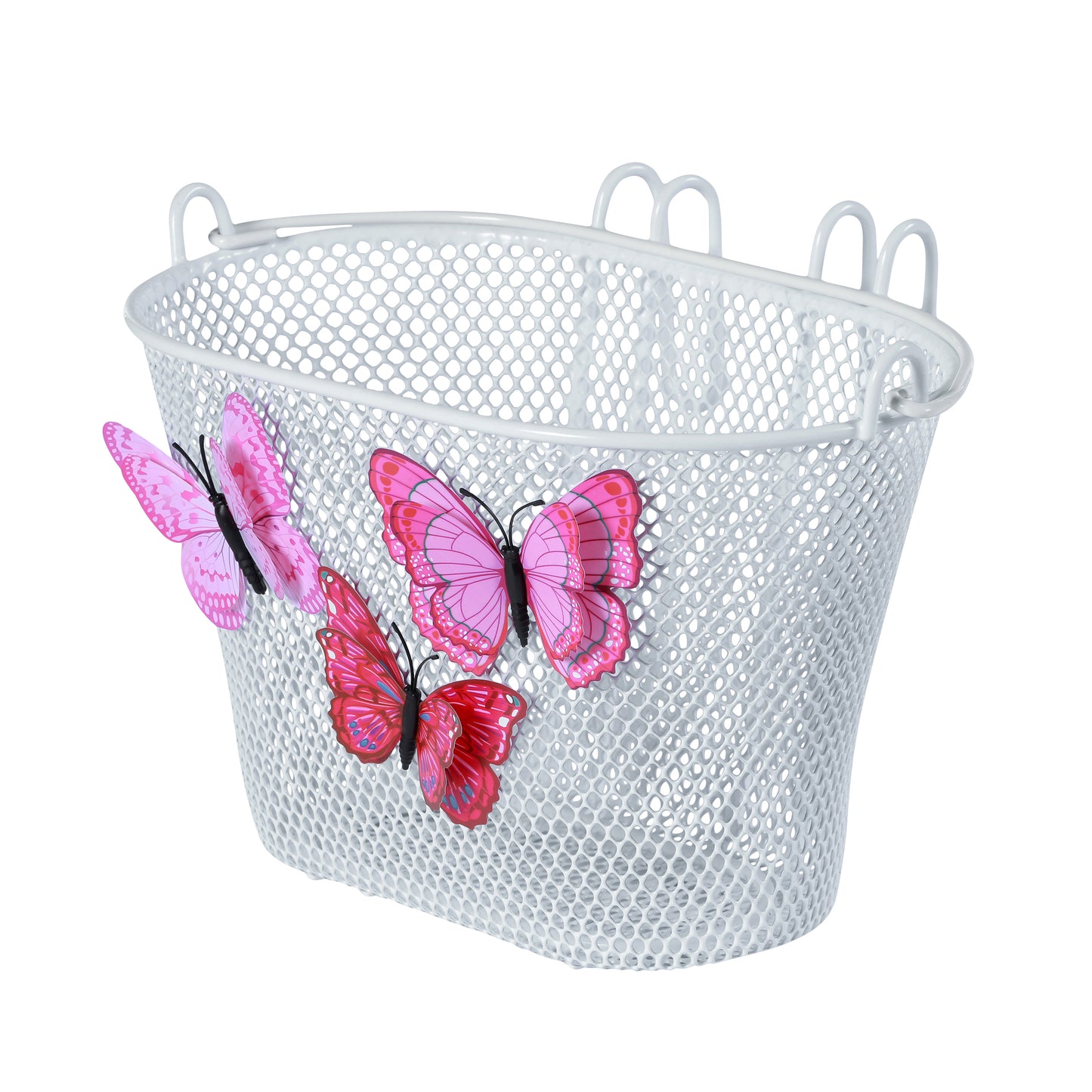 Panier avant enfant Basil Jasmin blanc acier