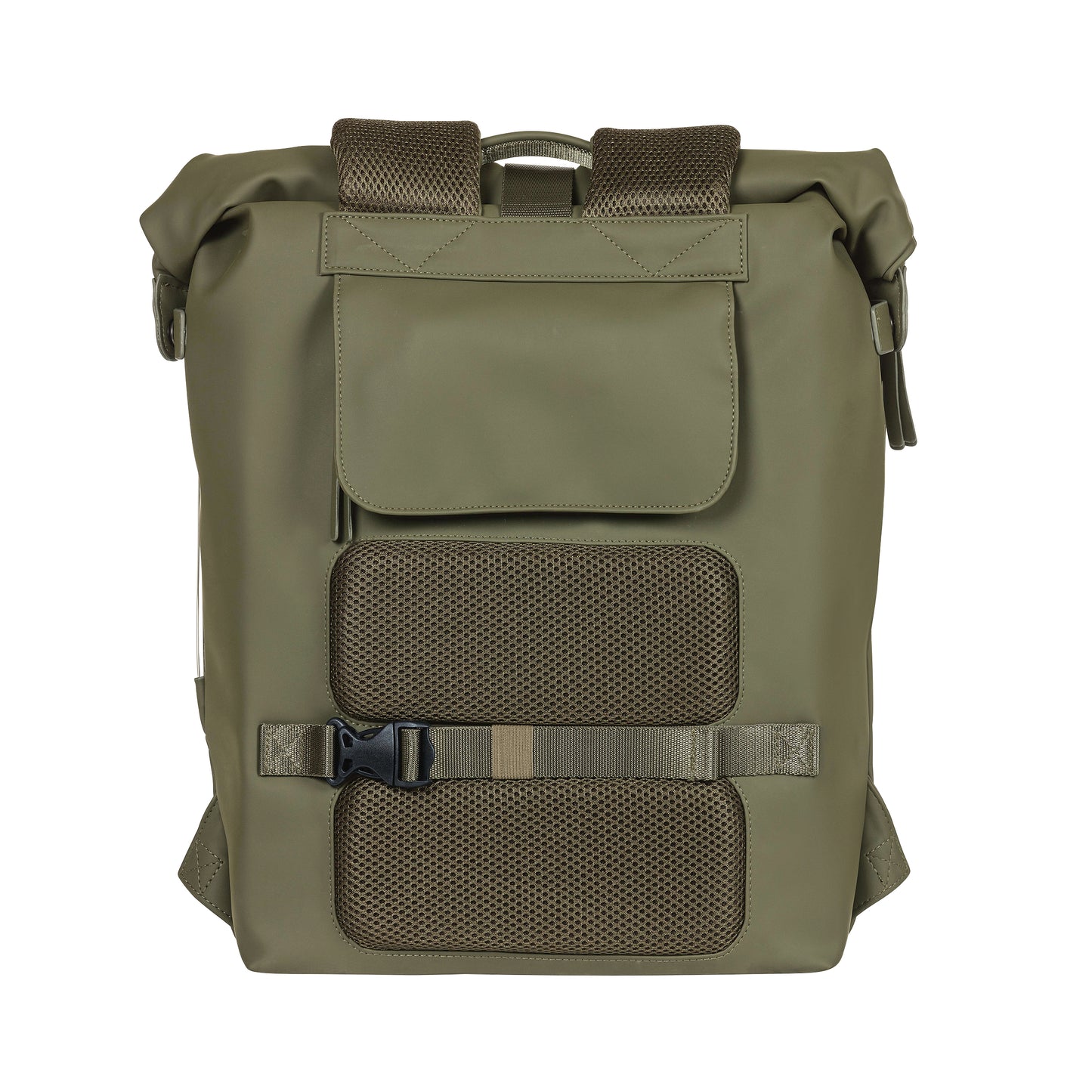 Sacoche arrière sac à dos vélo latérale Basil soho 17l vert forêt fixation porte bagage crochet hook 31x14x37cm avec éclairage led