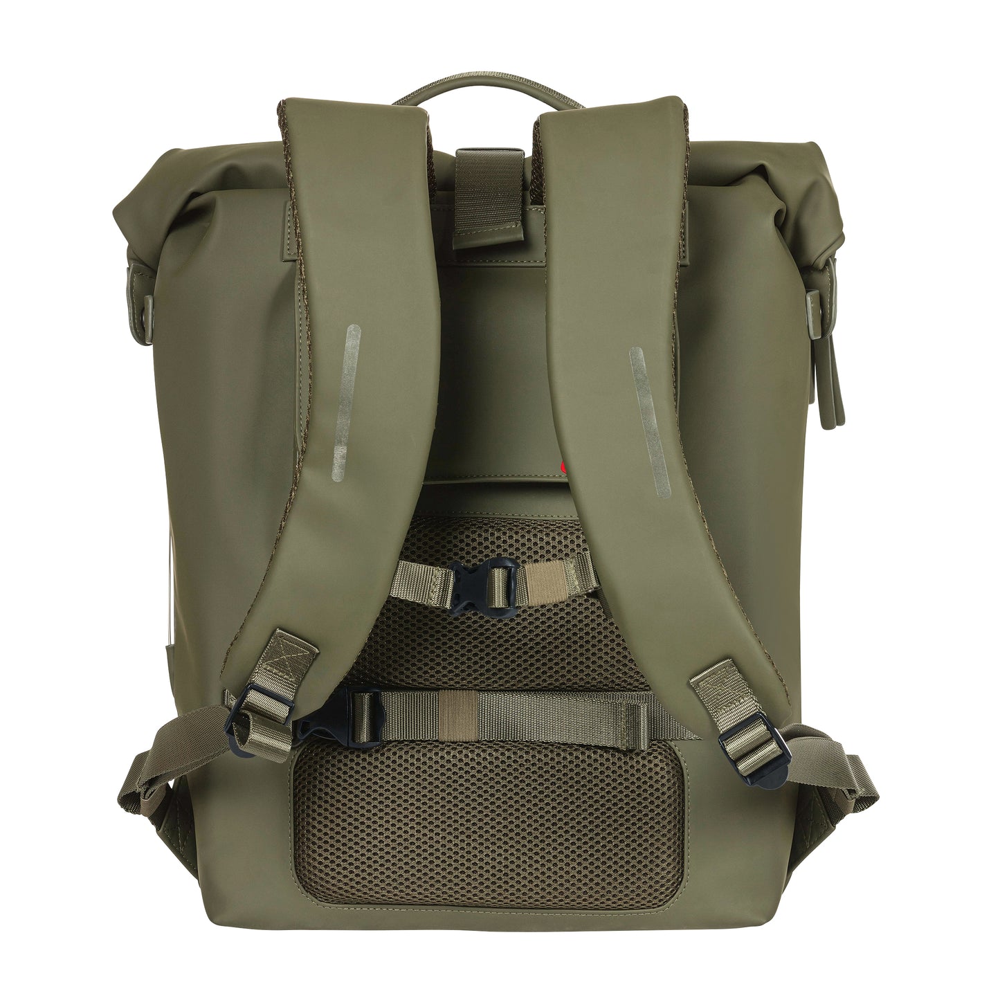 Sacoche arrière sac à dos vélo latérale Basil soho 17l vert forêt fixation porte bagage crochet hook 31x14x37cm avec éclairage led