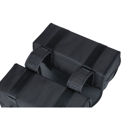 Basil Tour XL Double Pannier 35L Black 35x14x35cm Rack Mounted