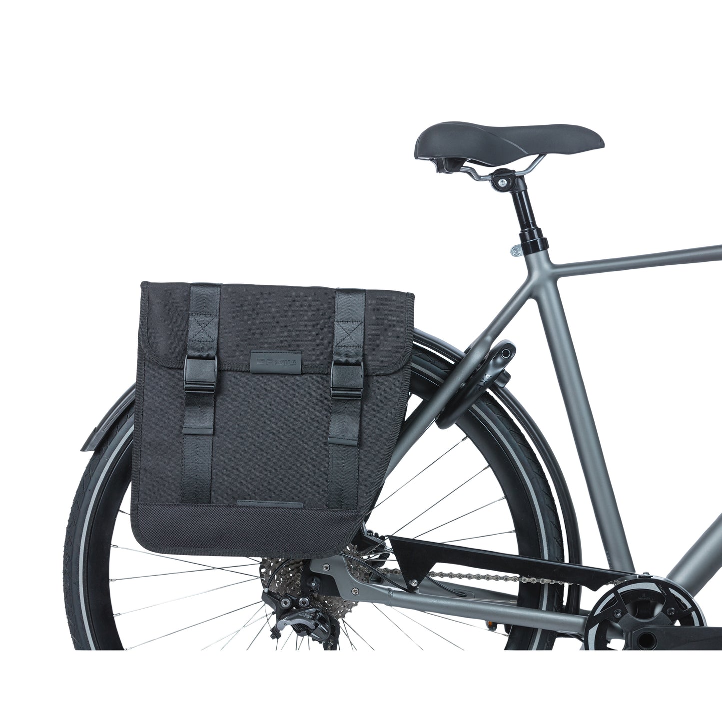 Basil Tour XL Double Pannier 35L Black 35x14x35cm Rack Mounted
