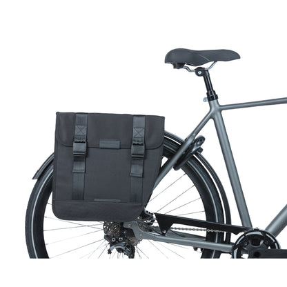 Basil Tour XL Double Pannier 35L Black 35x14x35cm Rack Mounted
