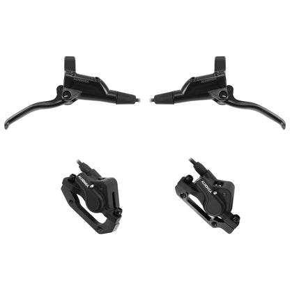 Alhonga hydraulic MTB disc brake black kit / 800mm front hose and 1500mm rear hose