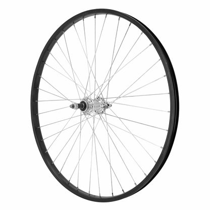 Velox 26" M110 mountain bike rear wheel with solid axle, 7-6V rim brake