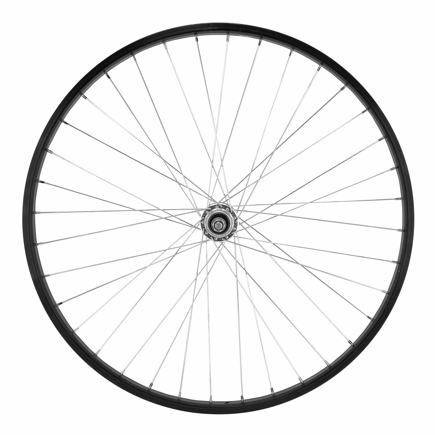 Velox 26" M110 mountain bike rear wheel with solid axle, 7-6V rim brake