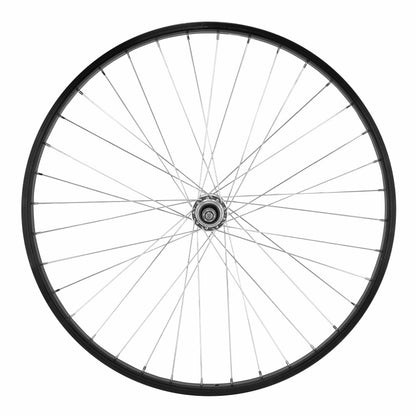 Velox 26" M110 mountain bike rear wheel with solid axle, 7-6V rim brake