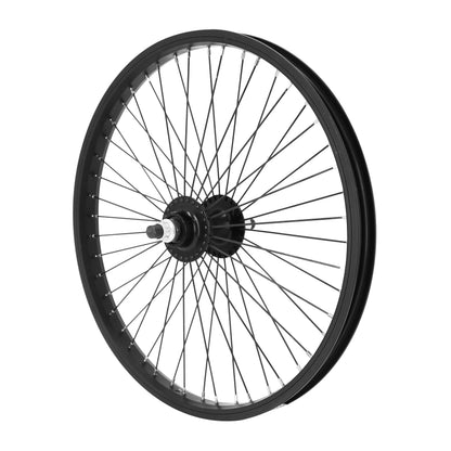 Roue BMX PCP 20" arrière noir moyeu flip-flop alu noir 48T axe plein