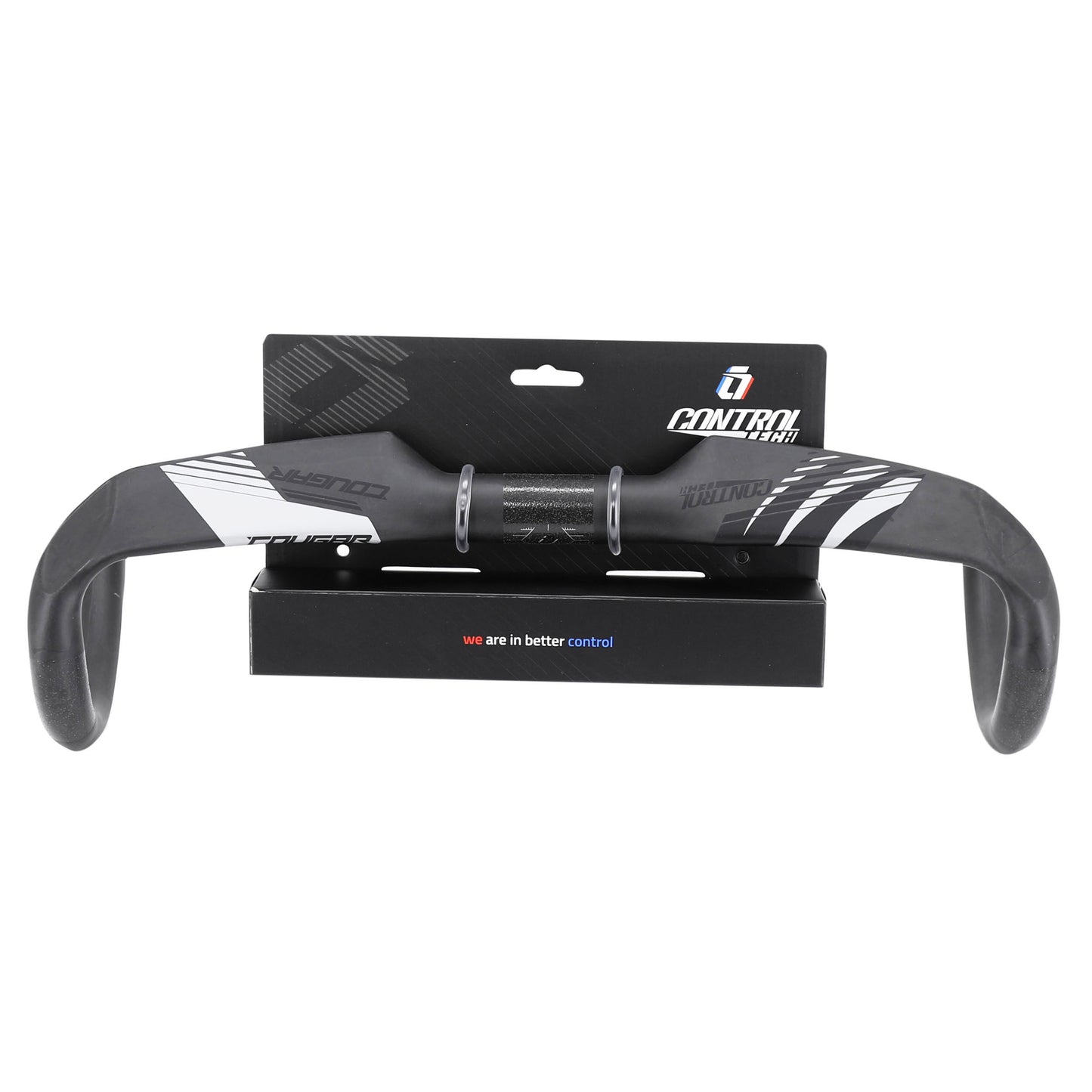 Cintre Route Controltech cougar carbone 31,8 l 44 extérieur (axe-axe 42cm) compatible câble interne reach 78mm haut 125mm