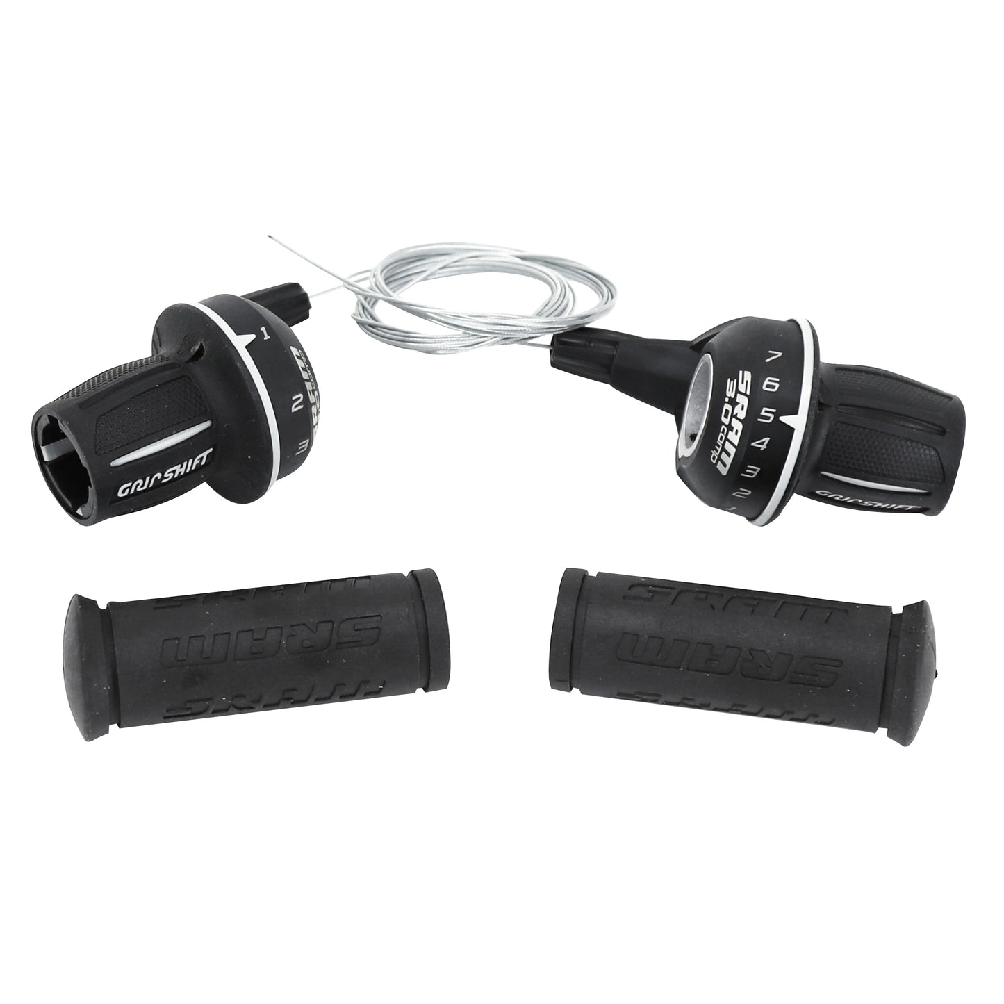 Manettes VTT SRAM GripShift 3.0 7V paire