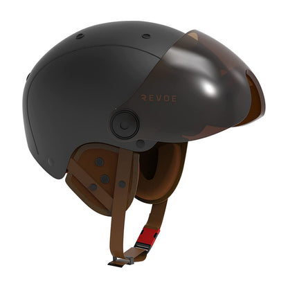 Casque vélo adulte Revoe premium urbain-city noir mat