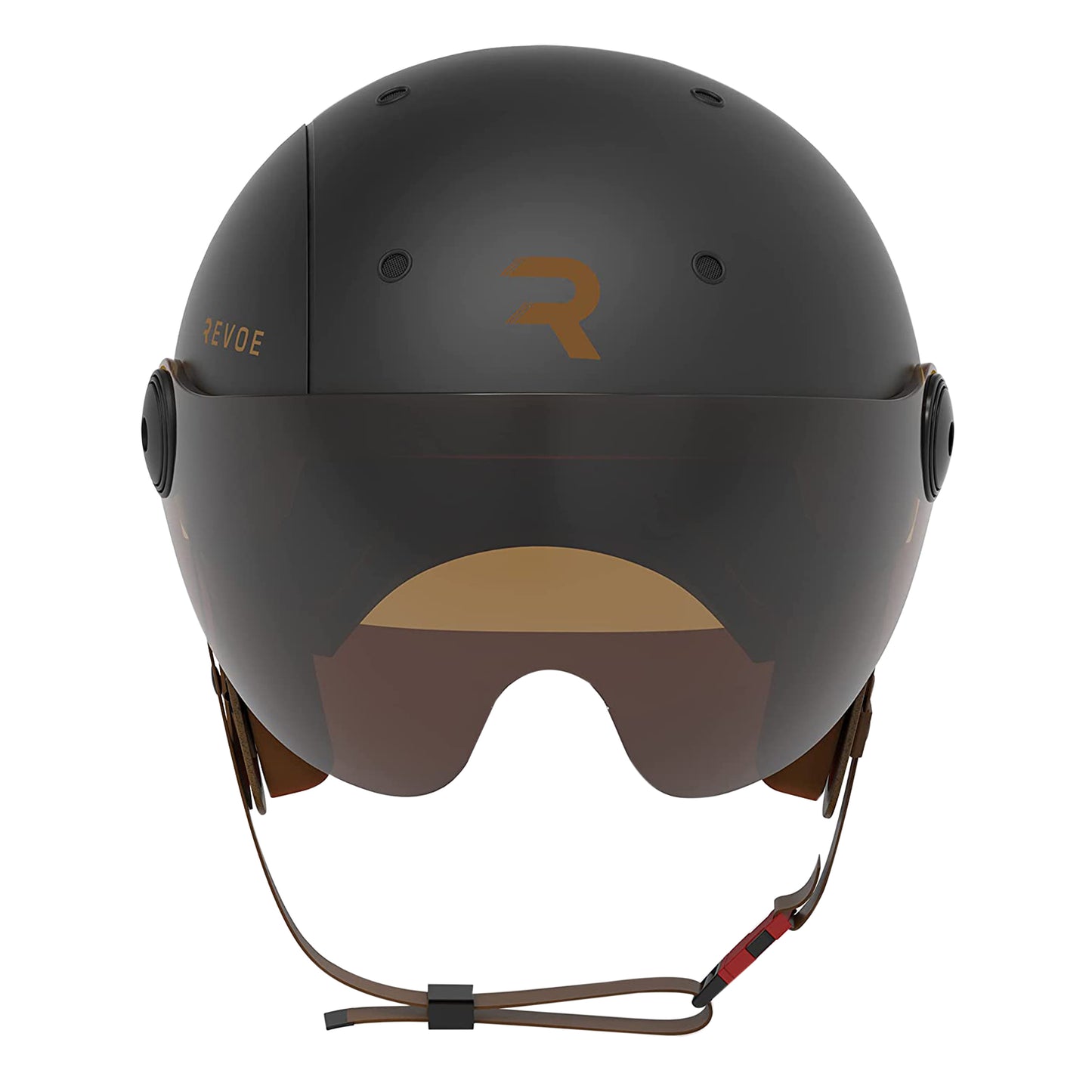Casque vélo adulte Revoe premium urbain-city noir mat