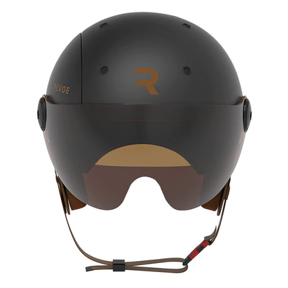 Casque vélo adulte Revoe premium urbain-city noir mat