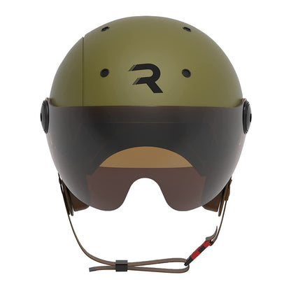 Casque vélo adulte Revoe premium urbain-city kaki mat