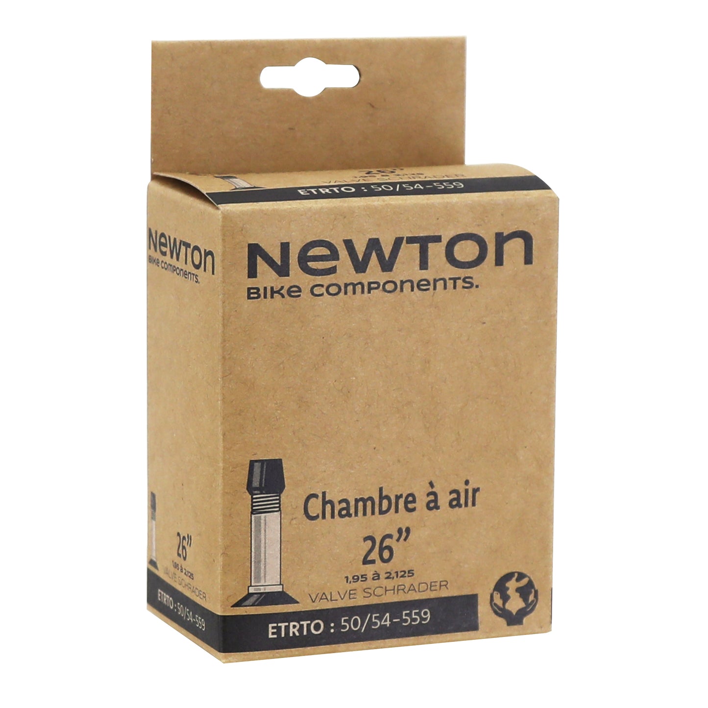 Bike inner tube 26 x 1.95-2.125 Newton standard valve 48mm