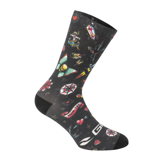 Chaussettes Socquettes Été Gist Trendy Tatoo Noir Écologique Hauteur 20cm