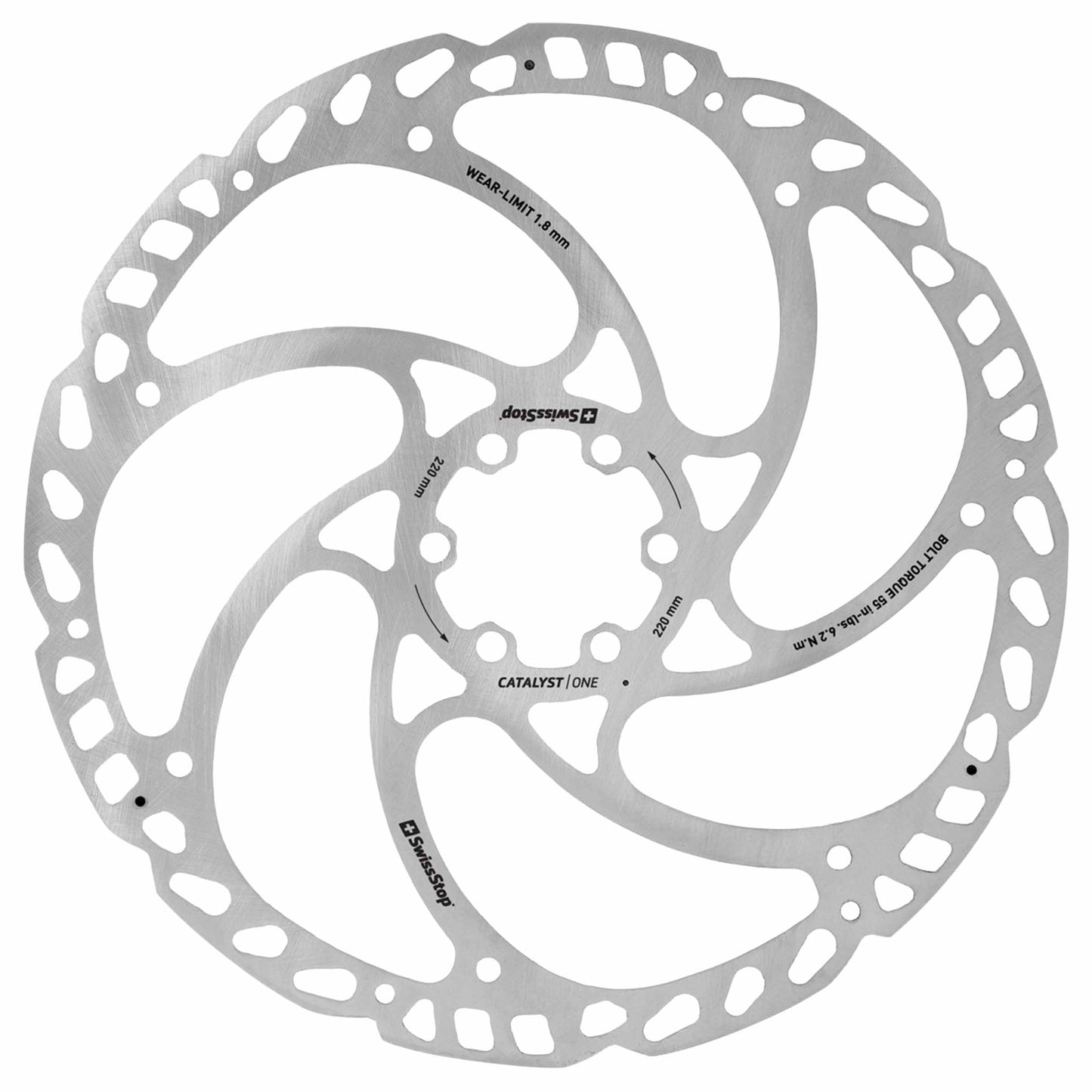 SwissStop Catalyst One 6-Bolt MTB Brake Rotor 220mm SLX-XT Level
