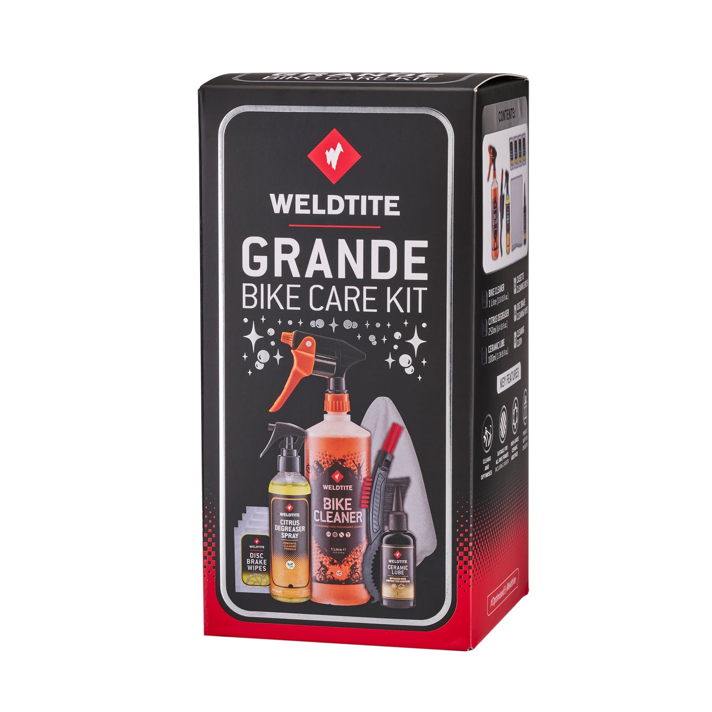 Pack nettoyant vélo Weldtite bike care grande