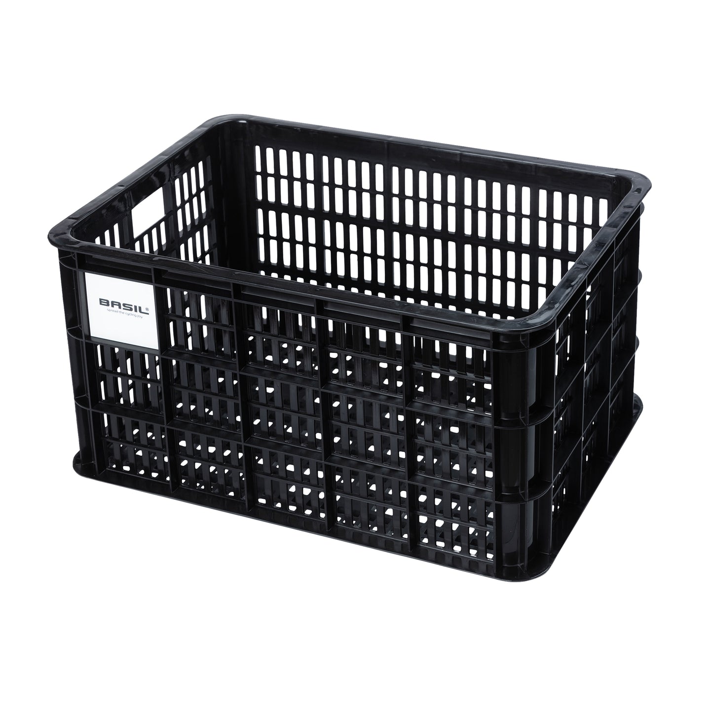 Caisse plastique recyclé Basil noir 40L