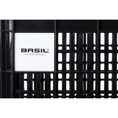 Caisse plastique recyclé Basil noir 40L