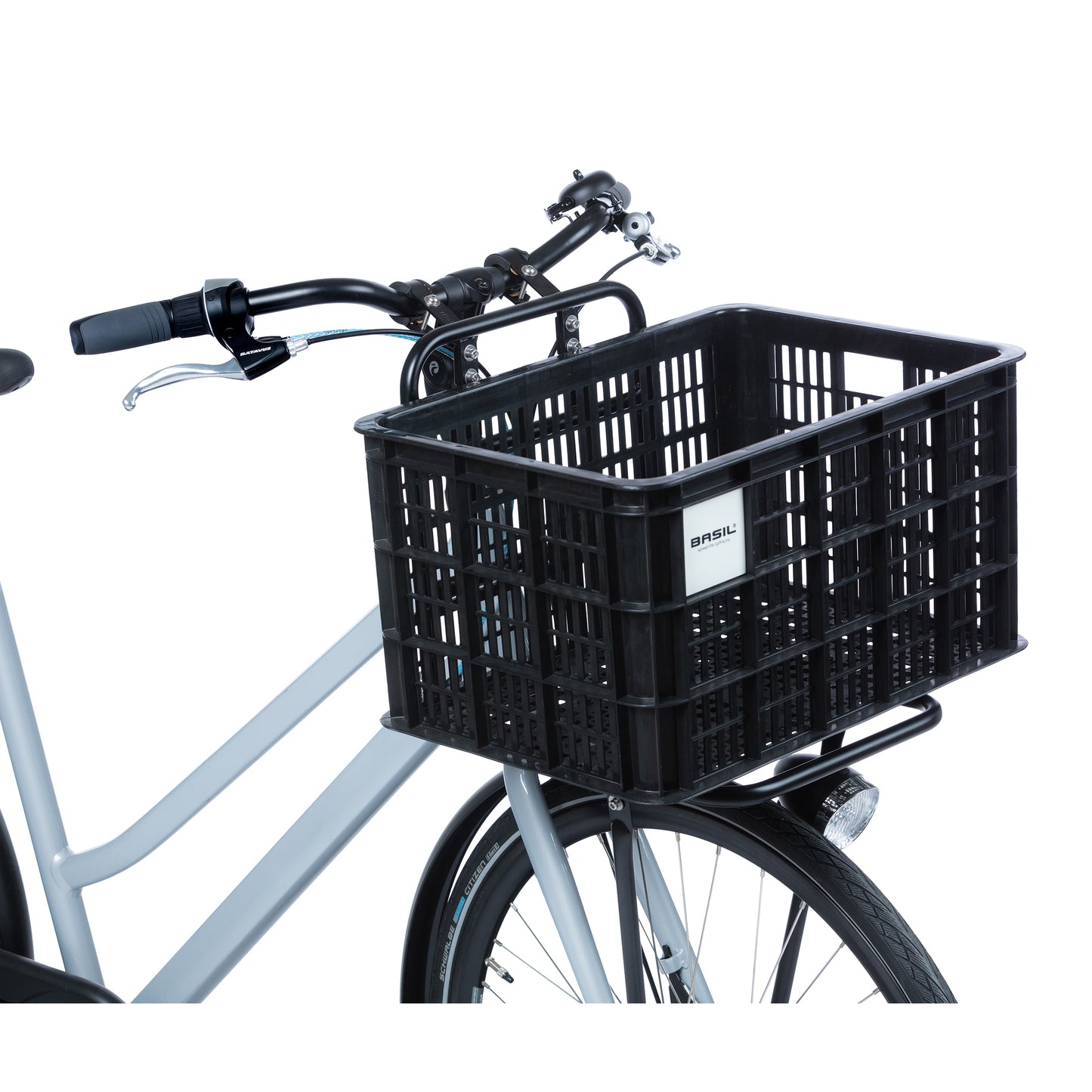 Caisse plastique recyclé Basil noir 40L