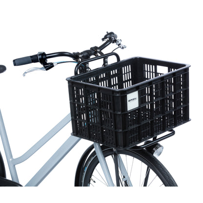 Caisse plastique recyclé Basil noir 40L