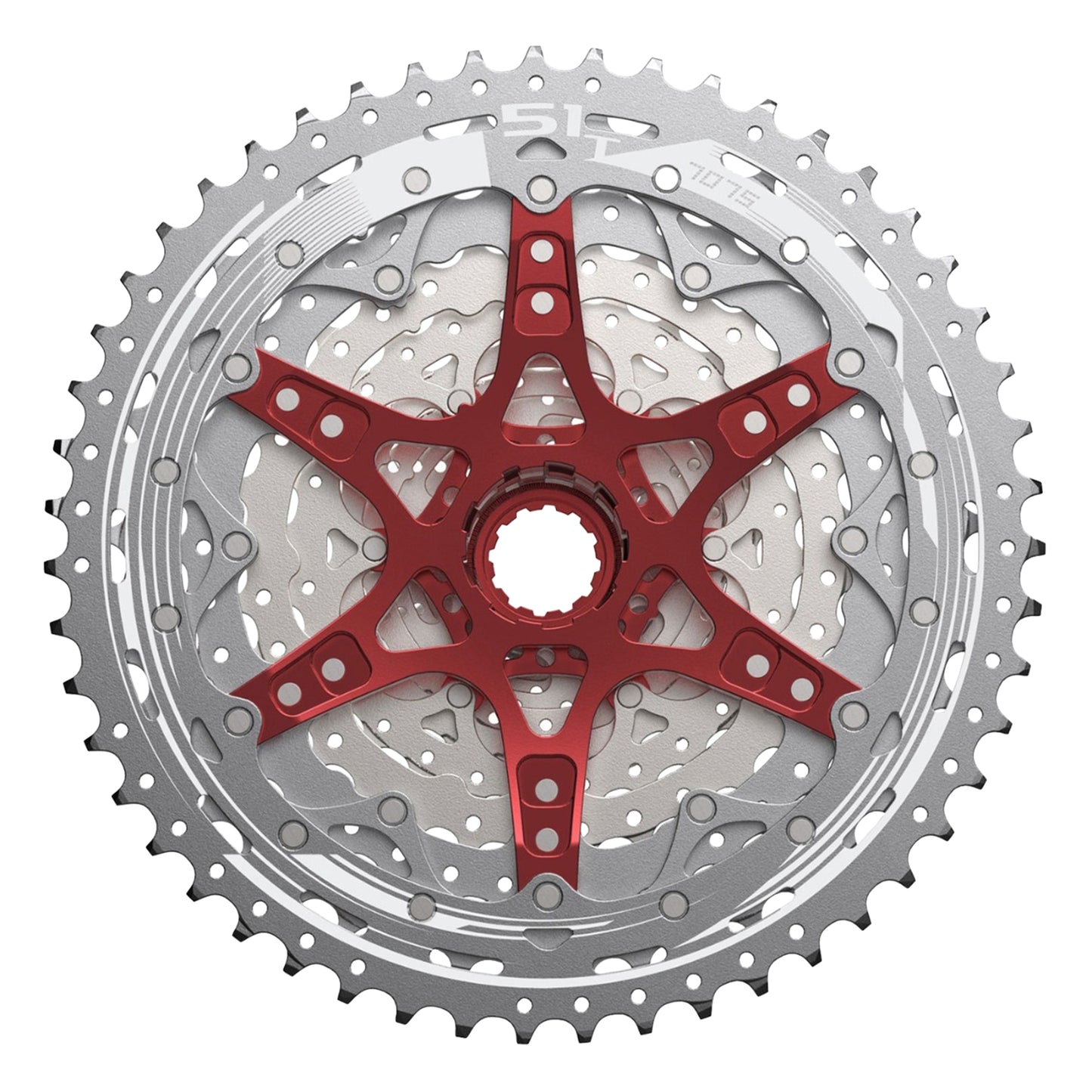 12-speed cassette. Sunrace mz903 11-51 MTB Shimano compatible metallic silver (11-13-15-17-19-21-24-28-33-39-45-51)