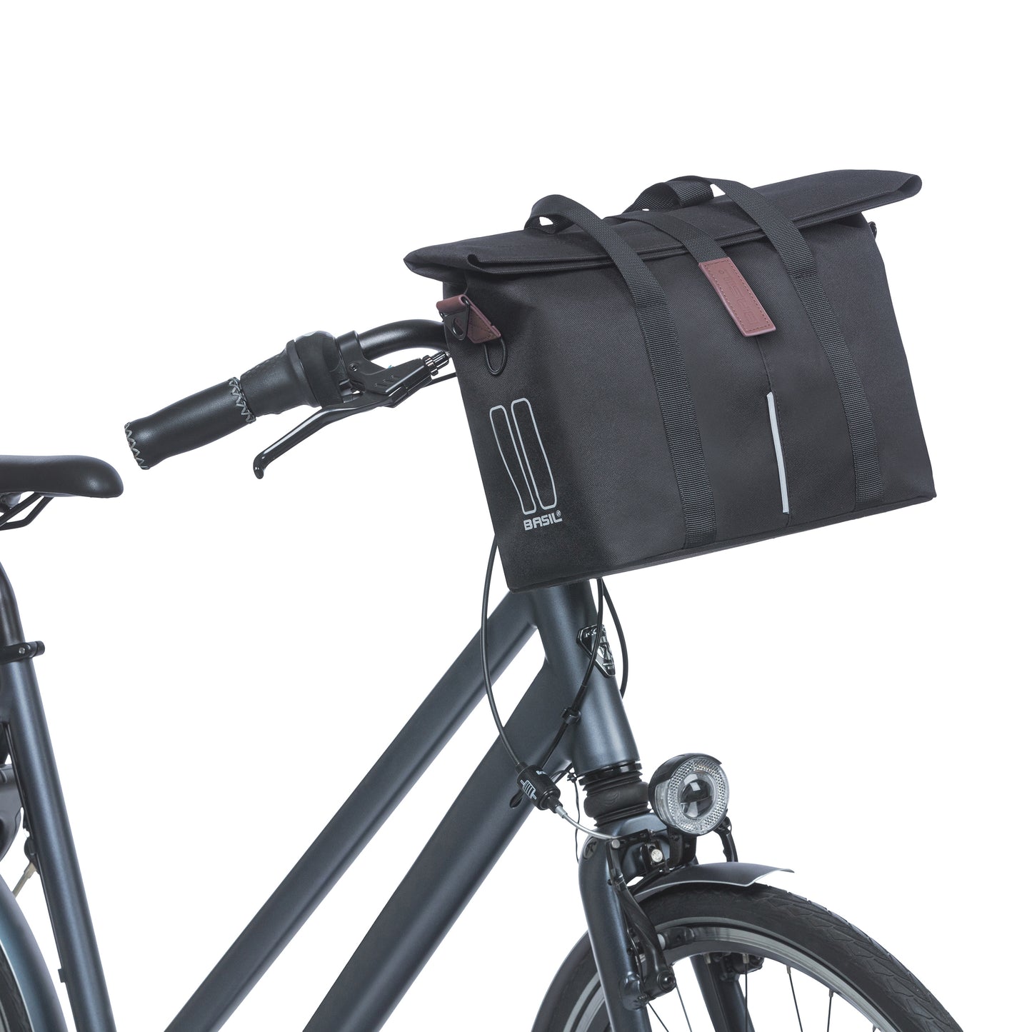Sac à main vélo Basil city 8-11l noir étanche