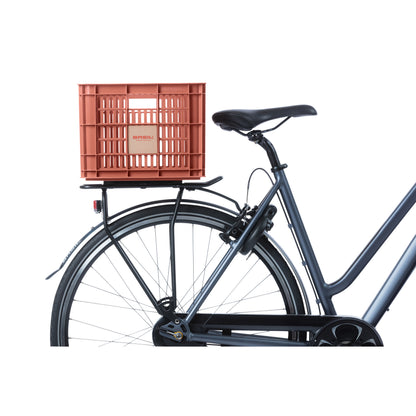 Caisse plastique recyclé Basil rouge terre 29L