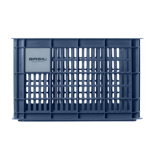Caisse plastique recyclé Basil bleu 29L