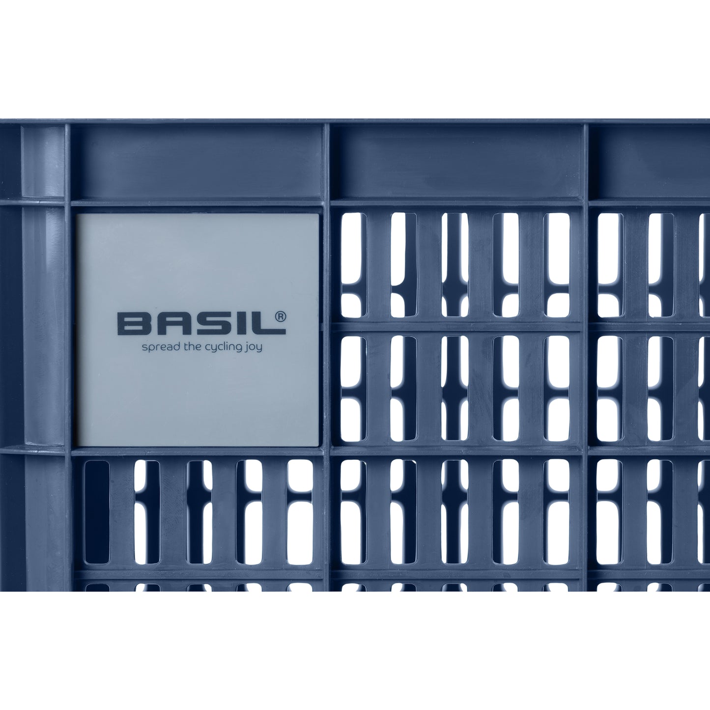 Caisse plastique recyclé Basil bleu 29L