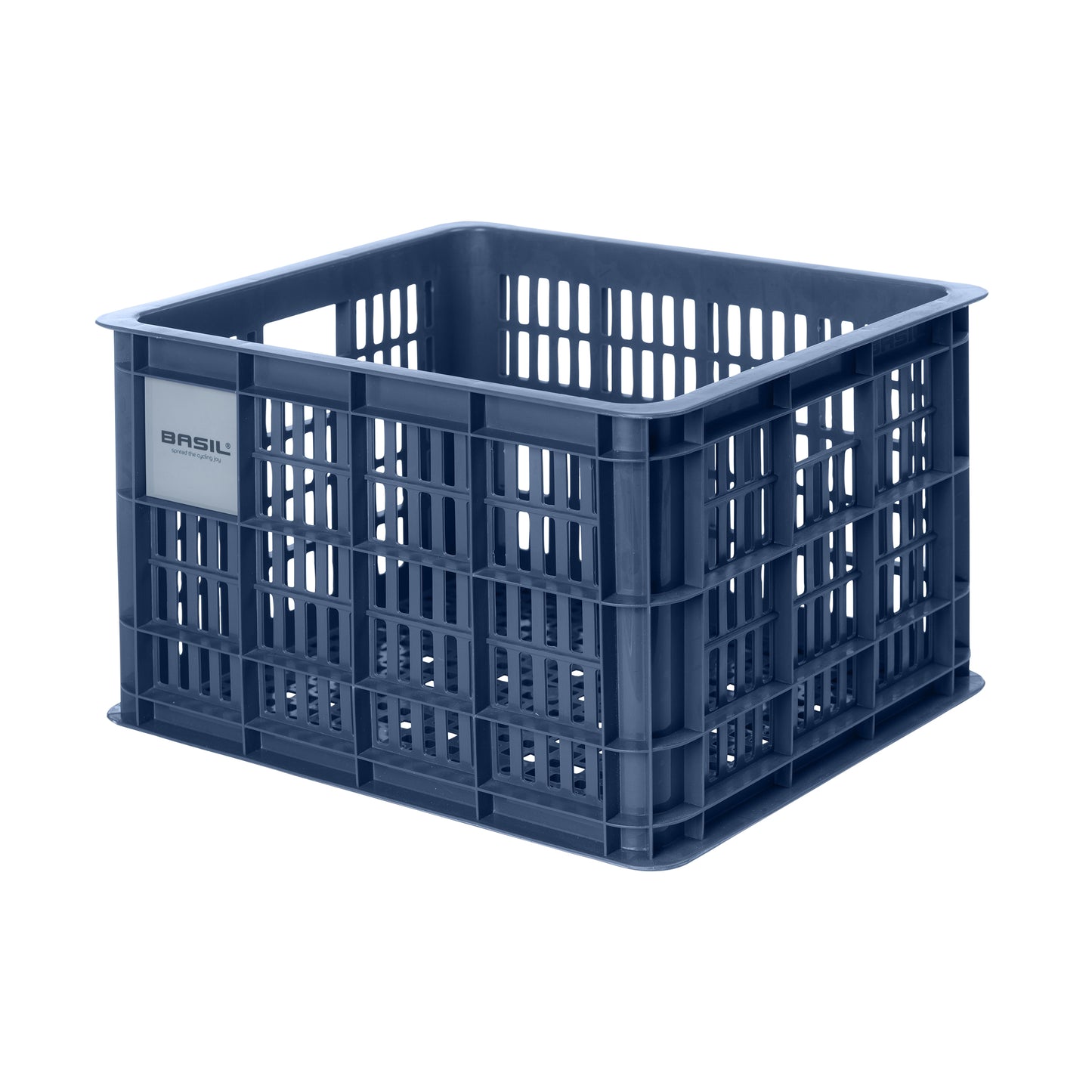 Caisse plastique recyclé Basil bleu 29L